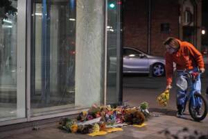 Bruxelles - Il luogo dell\'attentato il giorno dopo