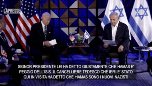 Hamas, Netanyahu a Biden: “Lo sconfiggeremo e civilizzazione prevarrà”