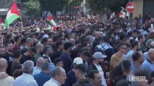Cisgiordania, a Ramallah manifestazione a sostegno di Hamas