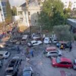 Gaza, la devastazione dopo l’attacco all’ospedale Al-Ahli