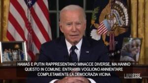 Usa, Biden: “Putin e Hamas vogliono annientare la democrazia”