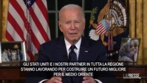 Israele, Biden: “Non rinunciare a soluzione dei due Stati”