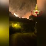 Incendi nel Messinese, notte al lavoro per i vigili del fuoco