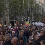 Barcellona, marcia pro Palestina nella città catalana