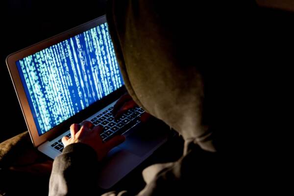 Immagini di stock di Hacker in azione