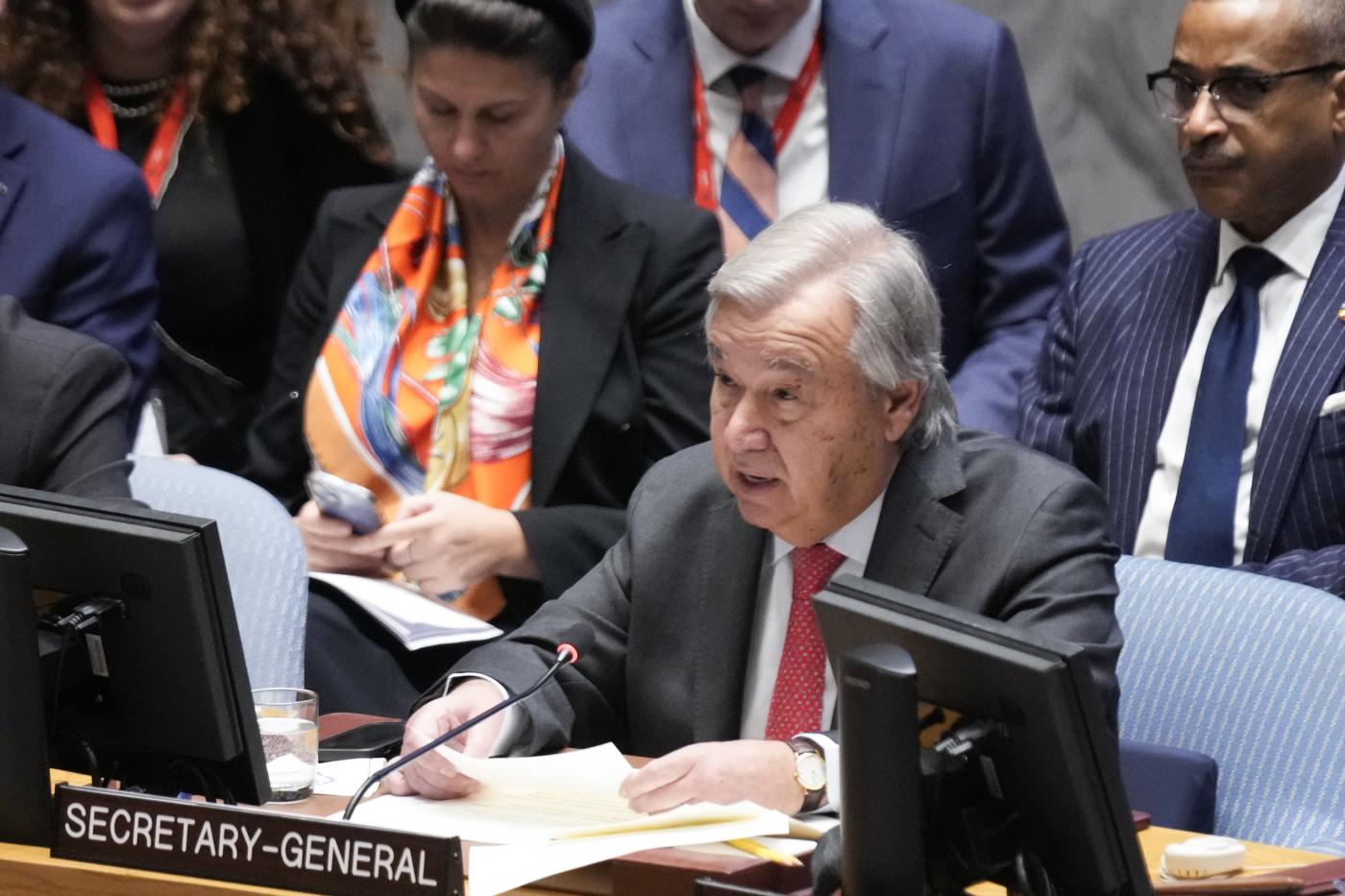 Medioriente, scontro Israele-Guterres all’Onu Medioriente, scontro Israele-Guterres all’Onu