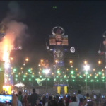 India, a Delhi spettacolo pirotecnico per la festa di Dussehra