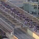 New York, corteo pro-Palestina sul ponte di Brooklyn
