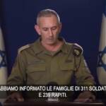 Medioriente, Israele: “Sono 239 gli ostaggi nelle mani di Hamas”