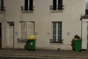 Francia, 60 stelle David dipinte su edifici e banche a Parigi