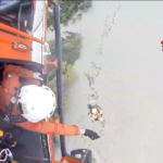 Maltempo, soccorso un uomo bloccato su un isolotto sul fiume Adige