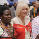 Kenya, la regina Camilla impegnata in una danza tradizionale