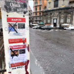 Napoli, vandalizzati manifesti con i volti degli ostaggi israeliani