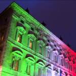 Giornata Forze Armate, Palazzo Madama illuminato col tricolore