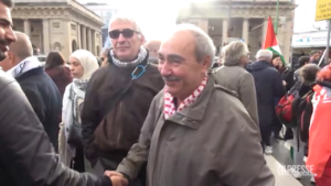 Milano, al corteo pro-Palestina l’ex brigatista Giordano