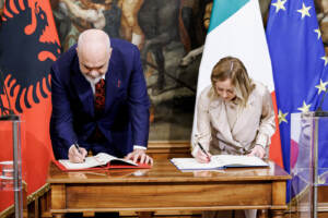 Palazzo Chigi - Giiorgia Meloni incontra Edi Rama