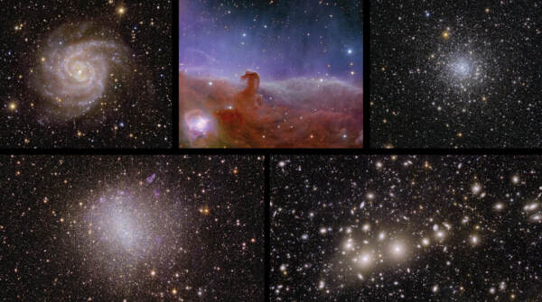 Spazio, telescopio Euclid rivela sue prime foto a colori dell’universo
