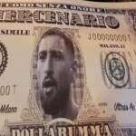 Curva Milan distribuisce i ‘Dollarumma’ a San Siro: “Un mercenario”
