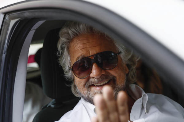 Beppe Grillo a Roma incontra i Cinque Stelle