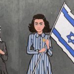 Gaza, a Milano murale con Anna Frank e bimba palestinese