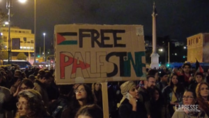 Gaza, manifestazione a Roma a sostegno della Palestina
