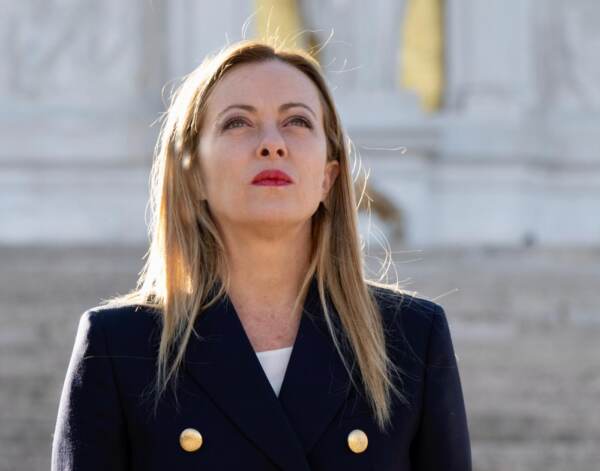 Giorgia Meloni alla cerimonia per il Giorno dell\'Unità Nazionale e Giornata delle Forze Armate a Roma