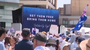Sydney, dimostranti chiedono rilascio degli ostaggi israeliani