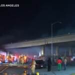 Usa, chiusa per un incendio la principale autostrada di Los Angeles