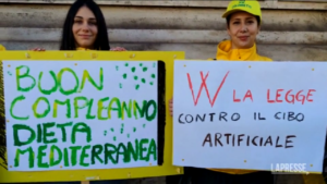 Roma, Coldiretti in piazza contro la carne sintetica