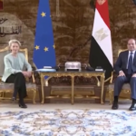 Von der Leyen incontra il presidente egiziano al-Sisi