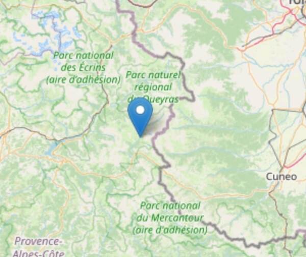 Terremoti, scossa magnitudo 3.2 a confine Piemonte-Francia