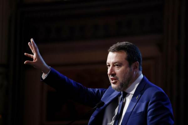 Il ministro Matteo Salvini all’Assemblea Pubblica Confetra Transizione e sostenibilità a Roma