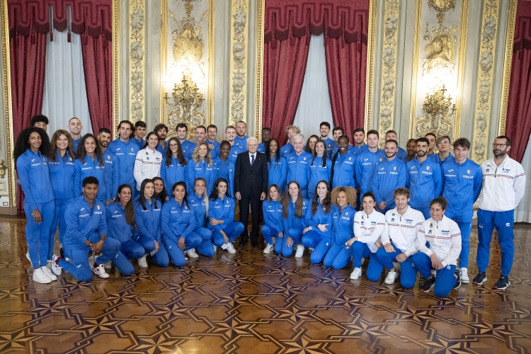Quirinale, Mattarella riceve le nazionali di atletica e pentathlon