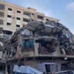 Gaza City, quartiere Tel el-Hawa trasformato in un ammasso di rovine