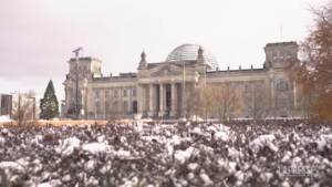 Germania, prima neve su Berlino