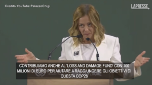 Cop28, Meloni: “100 mln euro da Italia per fondo Loss and Damage”