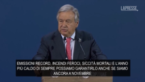 Cop28, Guterres: “Segni vitali Terra stanno venendo meno ma non è troppo tardi”