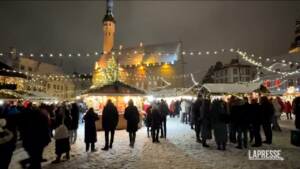 Estonia, a Tallin apre il mercatino di Natale