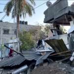 Gaza, rovine a Khan Younis dopo i nuovi raid di Israele