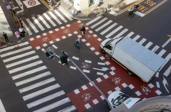 Ciclabile Corso Monforte a MIlano