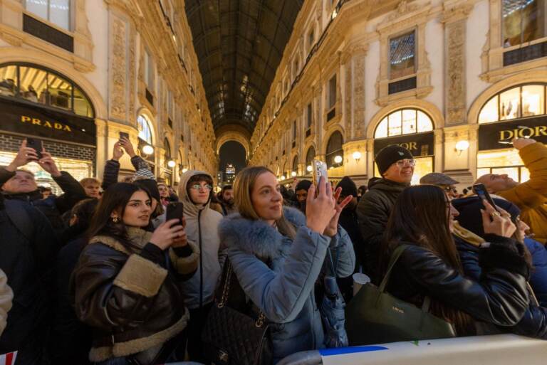 Milano, Albero di Natale in Galleria Vittorio Emanuele