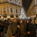 Milano, Albero di Natale in Galleria Vittorio Emanuele