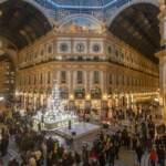Milano, Albero di Natale in Galleria Vittorio Emanuele
