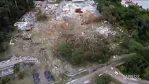 Seychelles, la zona dell’esplosione vista dal drone