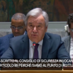 Gaza, Guterres invoca l’art. 99 della Carta Onu: “Siamo a un punto di rottura”