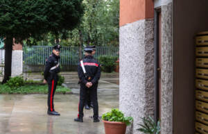 Rilievi dei Carabinieri presso l’abitazione di Marta di Nardo in Via Pietro Da Cortona