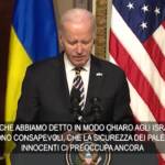 Gaza, Biden a Israele: “Fare il possibile per evitare morti civili”