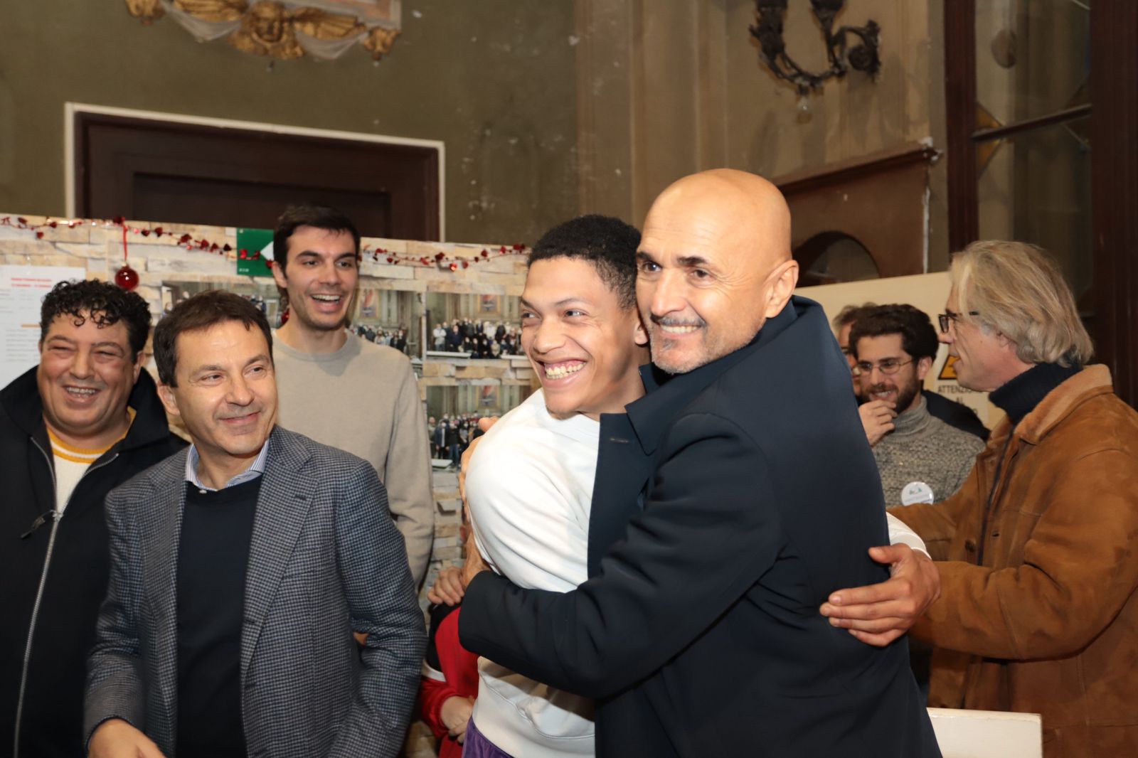 Sant’Egidio, Spalletti visita centro accoglienza per senza dimora Sant’Egidio, Spalletti visita centro accoglienza per senza dimora