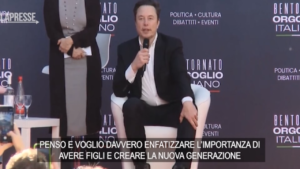 Atreju, Elon Musk: “E’ importante avere figli”