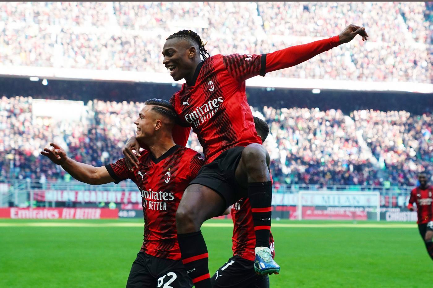 Milan-Monza 3-0: segnano Reijnders, Simic e Okafor